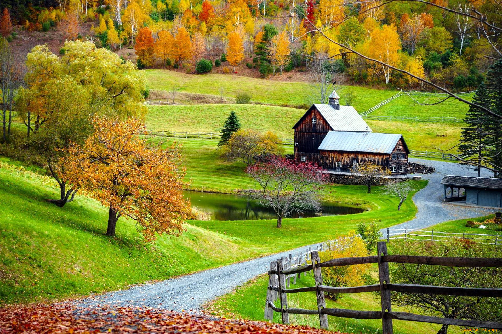 Обои Vermont,USA Города - Здания, дома, обои для рабочего стола, фотографии  vermont, usa, города, - здания, дома Обои для рабочего стола, скачать обои  картинки заставки на рабочий стол.